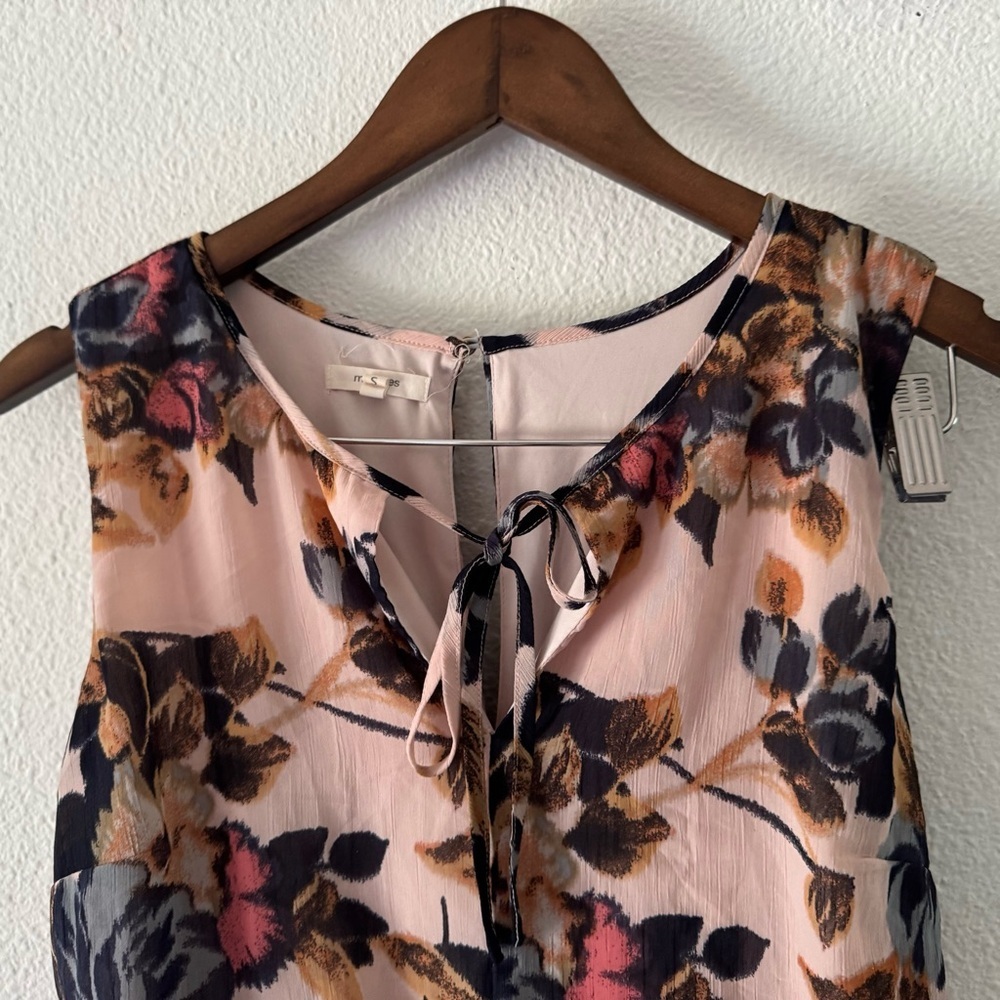 Maurices Vibrant Floral Tie Front Sundress Small Ruffled Boho Playful Breezy - Picture 3 of 16
